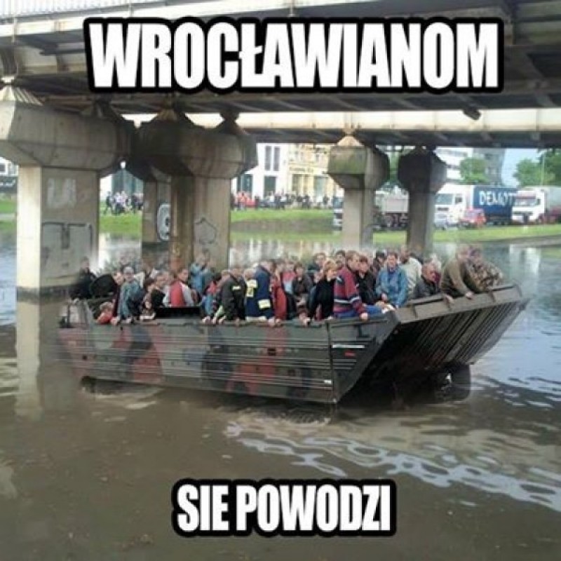 Internauci żartują z zalanego Wrocławia (ZOBACZ MEMY) - Fot. Zalew Wrocławski/Facebook