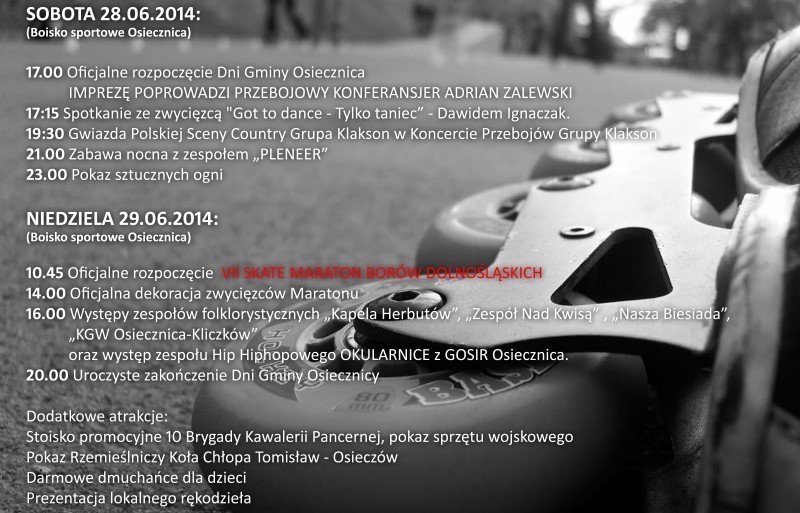 VII SKATE MARATON W OSIECZNICY - fot. materiały prasowe