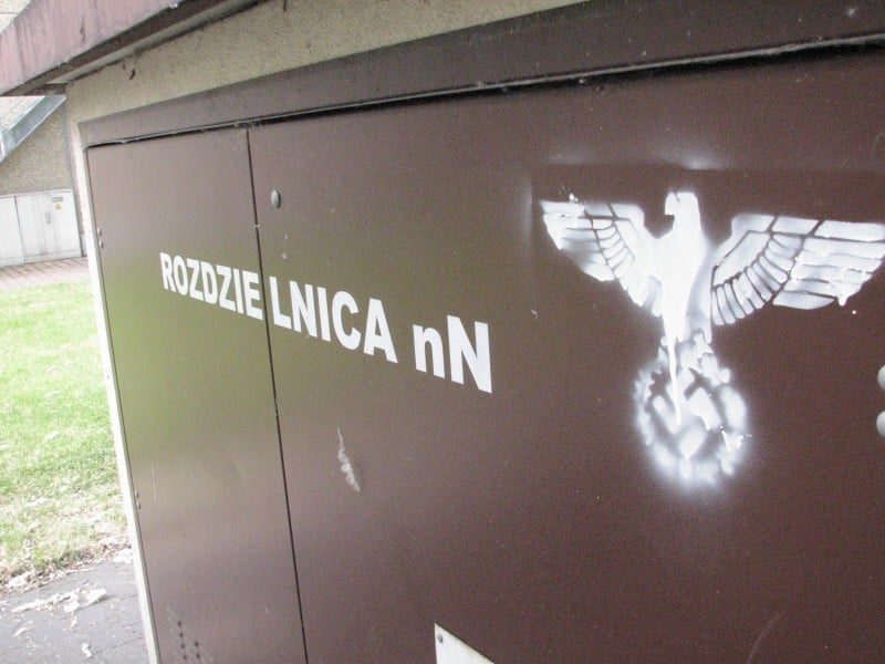 Wałbrzyska policja szuka wandala faszysty  - fot. Michał Wyszowski (Radio Wrocław)