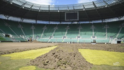 Wymieniają murawę na Stadionie Miejskim - 1