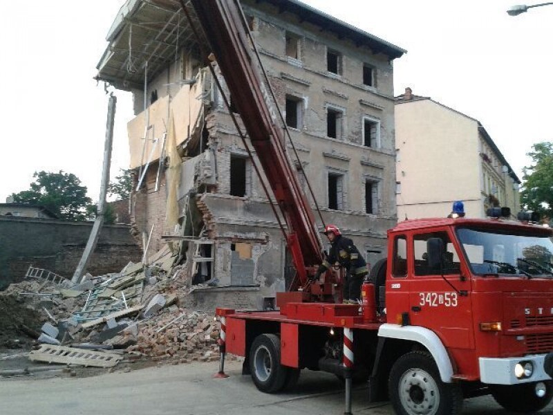 W Jeleniej Górze zawalił się budynek (ZOBACZ ZDJĘCIA) - Fot. Piotr Słowiński (Radio Wrocław)