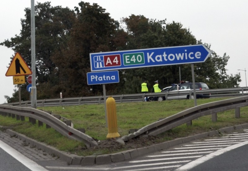 Wypadek na A4 i ogromny korek - fot. Marek Zoellner (Radio Wrocław)