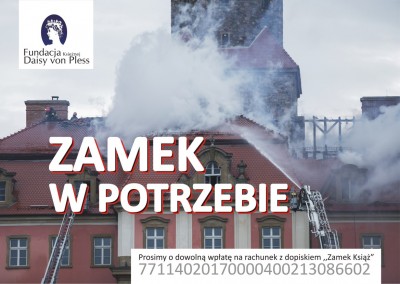 Książ zbiera pieniądze na odbudowę spalonego dachu - 0