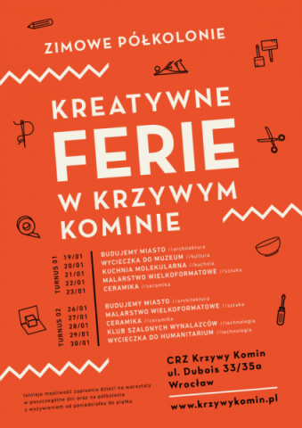 Kreatywne ferie w Krzywym Kominie
