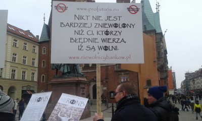Zadłużeni we frankach znów protestowali (Foto) - 0
