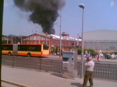 Wrocław - pożar w zajezdni tramwajowej (Zdjęcia) - 0