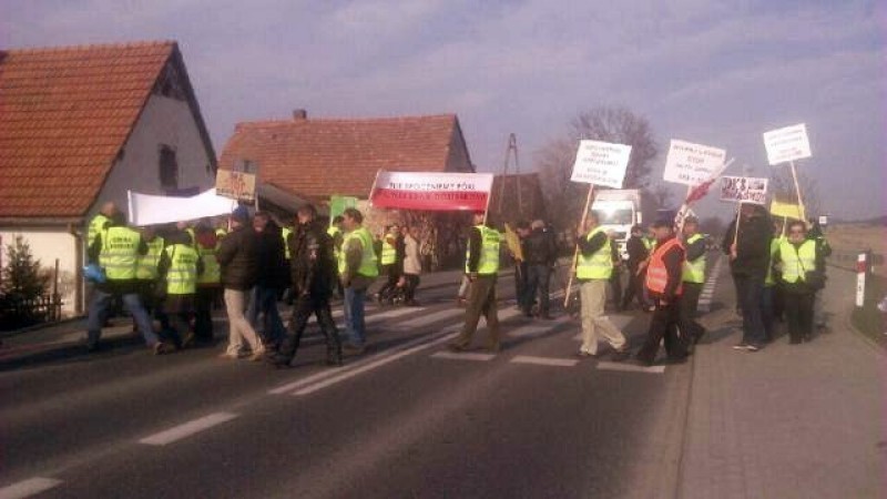 Znów blokowali krajową ósemkę (POSŁUCHAJ) - fot. użyczone