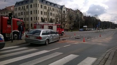 Wypadek u zbiegu ulicy Skłodowskiej z ulicą Norwida - 2