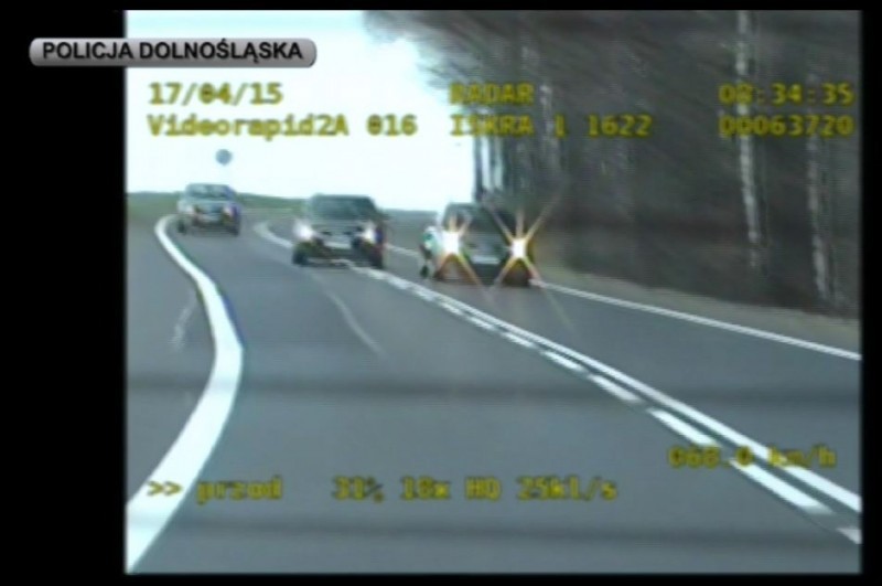Nauczyciel piratem drogowym, uczniowie pasażerami (FILM) - fot. www.dolnoslaska.policja.gov.pl