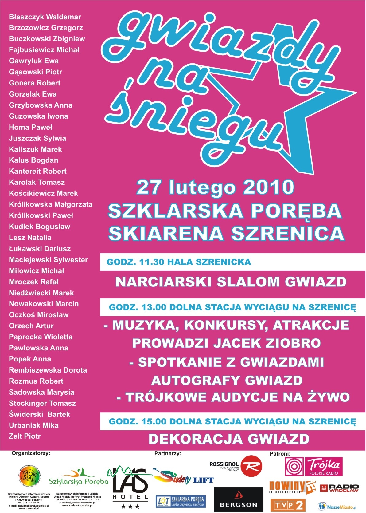 Gwiazdy na śniegu Szklarskiej Poręby - 