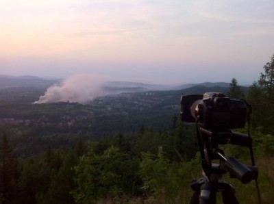 Pożaru wysypiska Mo-bruk w Wałbrzychu ugaszony (FOTO)