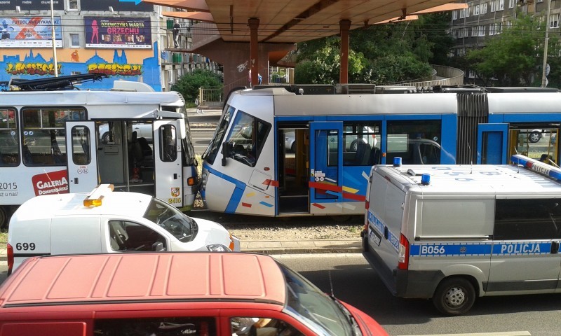 Wypadek dwóch tramwajów. 16 osób zostało rannych (ZDJĘCIA) - fot. prw.pl