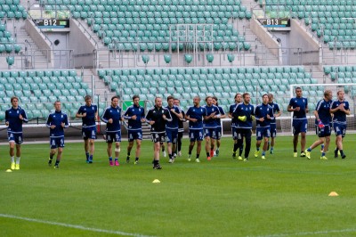 Piłkarze Śląska i IFK trenowali przed meczem eliminacji LE - 4