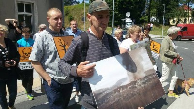 Wałbrzych: Protest przeciw składowisku odpadów (Zdjęcia) - 0