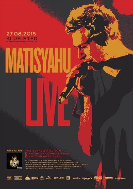 27 sierpnia Matisyahu we wrocławskim klubie Eter! - 