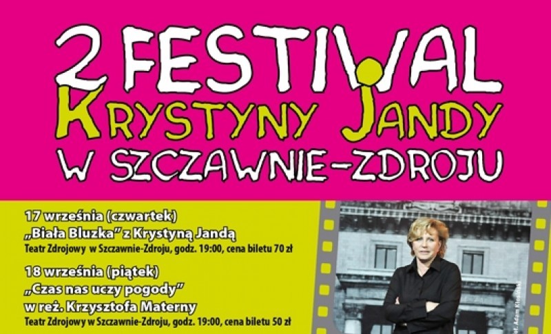 2 Festiwal Krystyny Jandy w Szczawnie-Zdroju - materiały prasowe