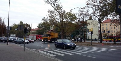 Wrocław: wypadek na Gajowickiej (ZOBACZ)