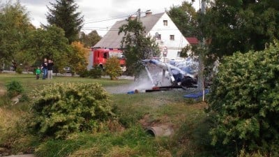 Wypadek cywilnego śmigłowca pod Świdnicą - 0
