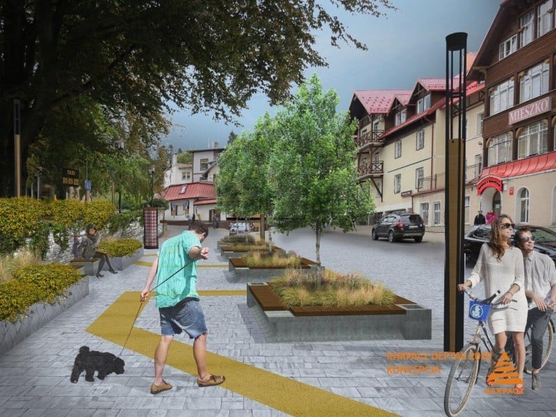 Karpacz będzie miał deptak nad deptaki (FOTO) - fot. wizualizacje inwestora