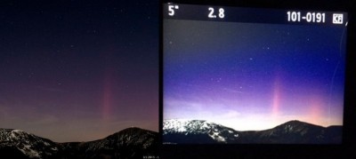 Zorza polarna nad Śnieżką!!! ( ZOBACZ ZDJĘCIA)