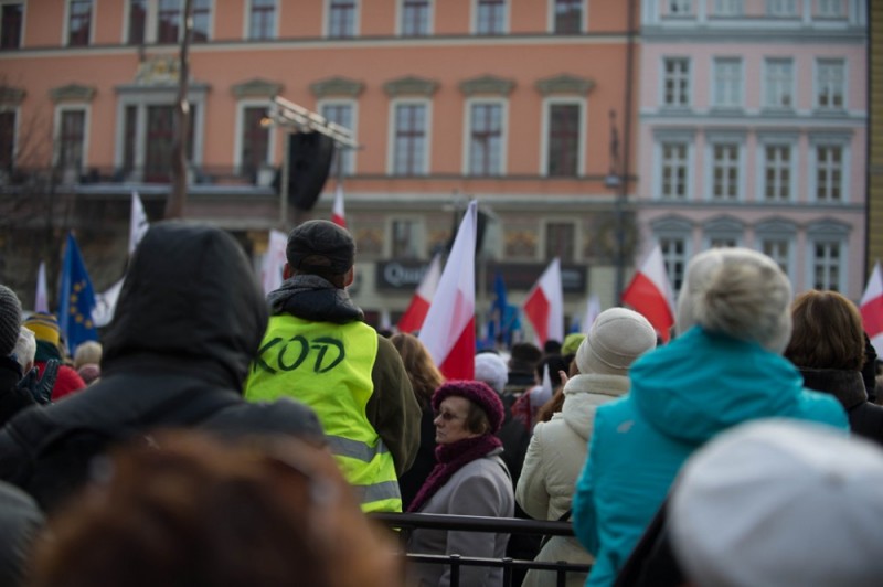 Manifestacja KOD we Wrocławiu (ZOBACZ ZDJĘCIA) - Zdjęcia: Andrzej Owczarek