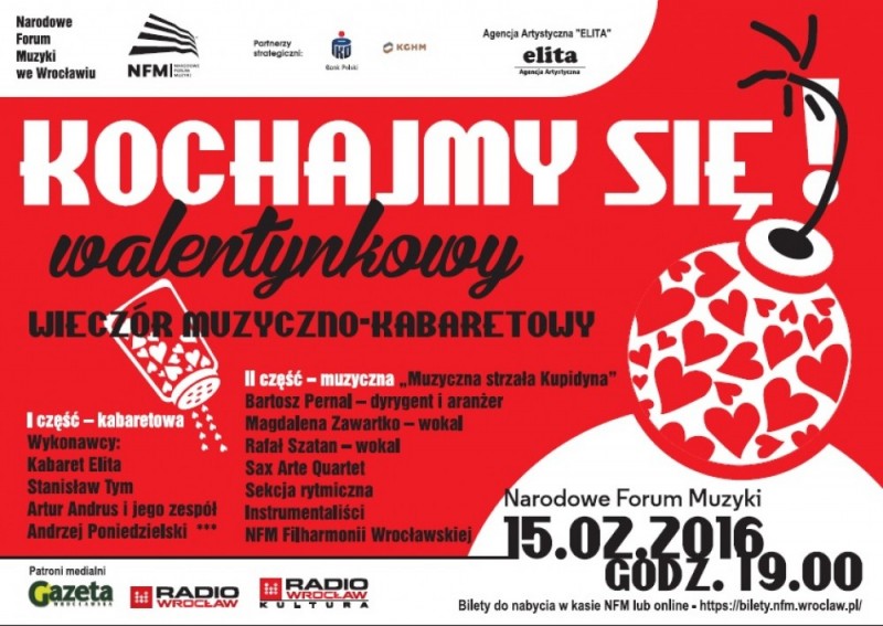 KOCHAJMY SIĘ ! Walentynkowy wieczór muzyczno-kabaretowy - mat. prasowe