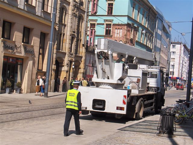 Wypadek na ulicy Szewskiej - Fot. Dominik Panek, Radio Wrocław