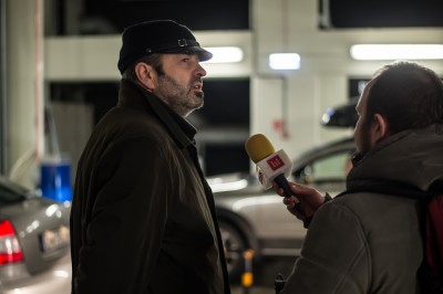 Drogowy horror przy wyjeździe z parkingu pod NFM (ZOBACZ) - 1