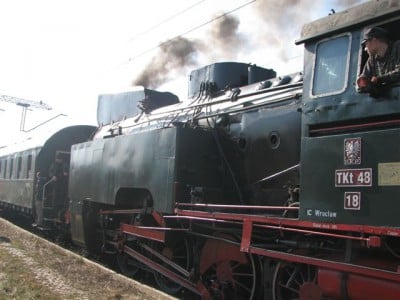 Pociąg z parowozem przemierzał Dolny Śląsk (Zobacz) - 0