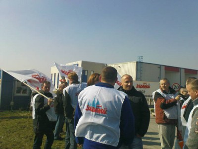 Kąty Wrocławskie - kierowcy z firmy Schavemaker protestują - 0