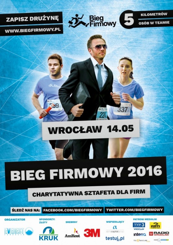 Bieg firmowy - charytatywna sztafeta dla firm. Trwają zapisy -