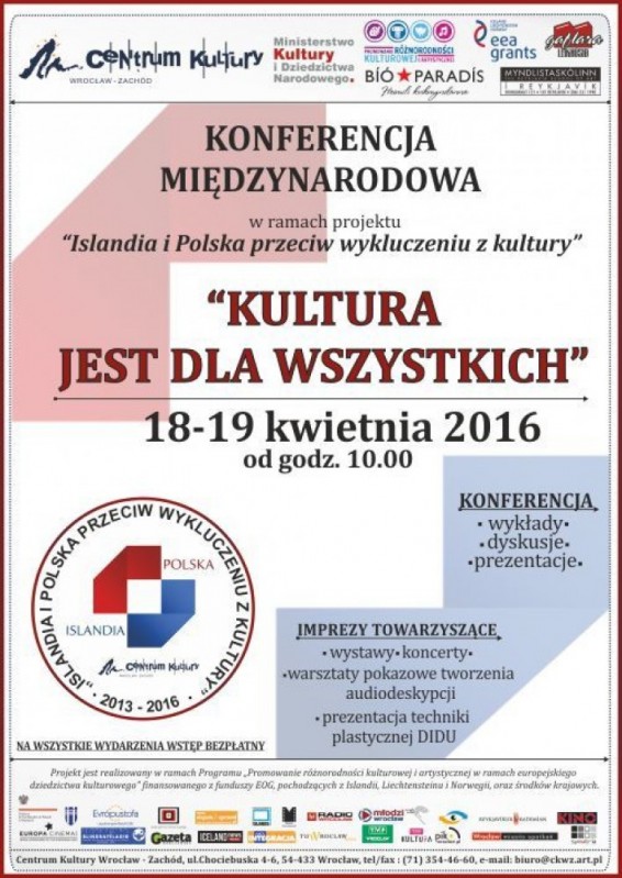 Konferencja Kultura jest dla wszystkich -