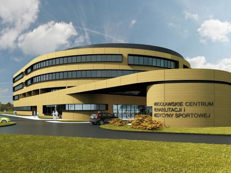 Wrocławskie Centrum Rehabilitacji i Medycyny Sportowej rośnie w oczach - fot. Hasco