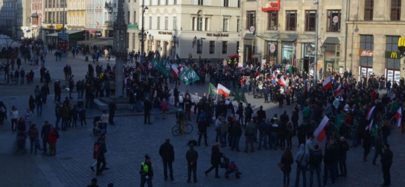Antyimigrancka manifestacja we Wrocławiu - 