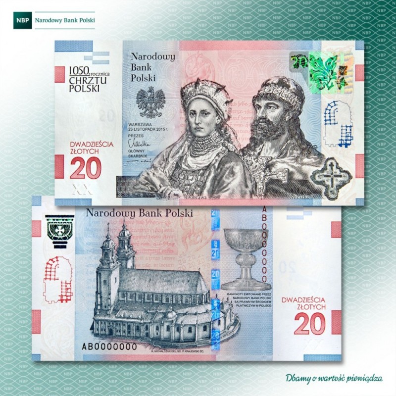 Królewska para na banknocie - fot. NBP