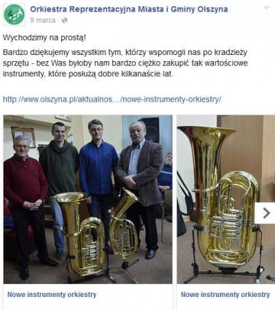 Złodzieje okradli dzieci! Orkiestra z Olszyny prosi o pomoc - 6