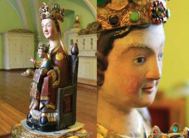 Sensacja w Bardzie! To najstarsza drewniana rzeźba maryjna w Polsce? - fot. Bardo - na tropie tajemnic historii/Facebook