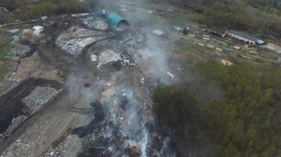 Wałbrzych: Pożar na terenie Mo-Bruku  [ZDJĘCIA i FILM Z DRONA] - 23