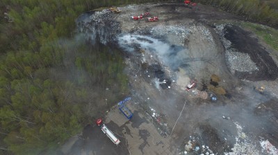 Wałbrzych: Pożar na terenie Mo-Bruku  [ZDJĘCIA i FILM Z DRONA] - 17