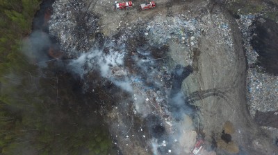 Wałbrzych: Pożar na terenie Mo-Bruku  [ZDJĘCIA i FILM Z DRONA] - 18