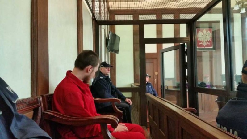 Samuel N. - zabójca 10-letniej dziewczynki skazany na dożywocie - fot. Piotr Słowiński