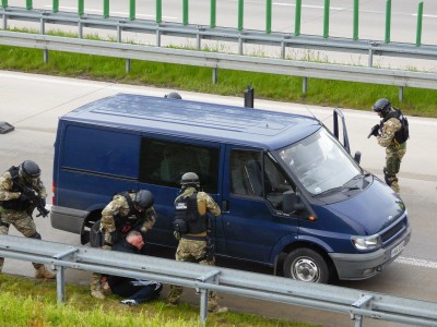 Ćwiczenia służb na A4 (ZDJĘCIA) - 1