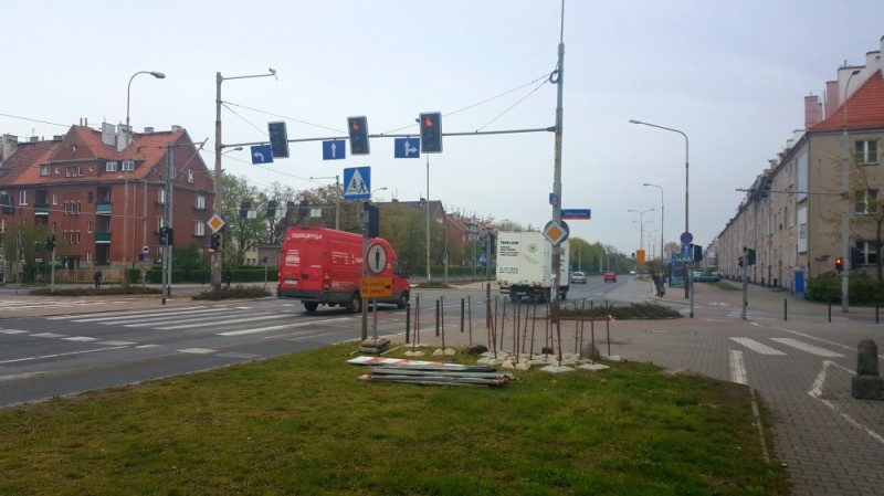 Utrudnienia na ulicy Hallera we Wrocławiu - fot. ZDiUM