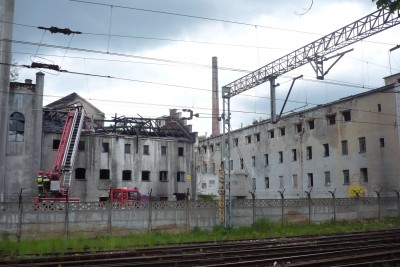 Pożar opuszczonej fabryki Porcelany Wałbrzych (ZDJĘCIA, FILM) - 7