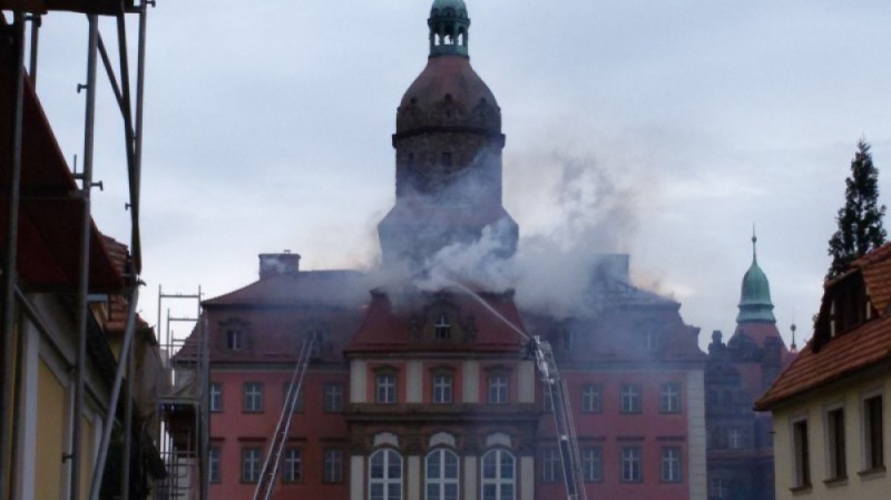 Winni pożaru zamku Książ z aktem oskarżenia  - 