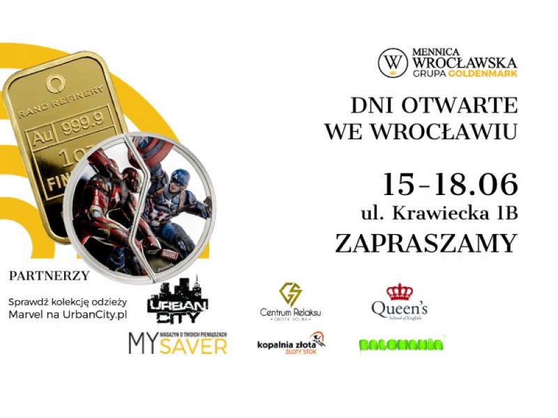 Srebro i złoto na dniach Mennicy Wrocławskiej - foto. Mennica