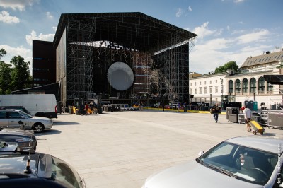 Plac Wolności przed koncertem Davida Gilmoura  - 24