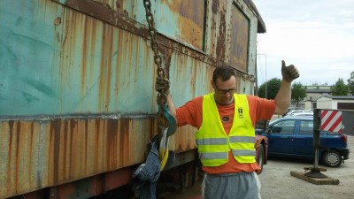To jest pasja! Zabytkowy wagon ściągneli aż spod Ukrainy [FILM] - 2
