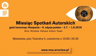 Międzynarodowy festiwal literacki Miesiąc Spotkań Autorskich 2016