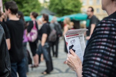 Czarny protest Komitetu Obrony Demokracji - 0